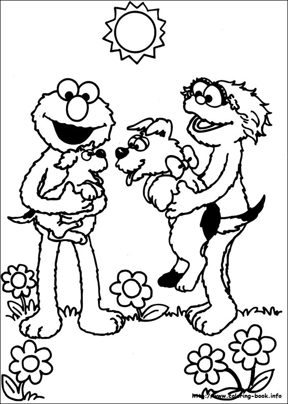 Sesame Street coloring picture